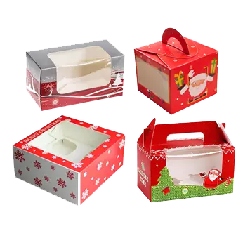 Harrods Mini Christmas Cake (Box of 4) | Harrods TH
