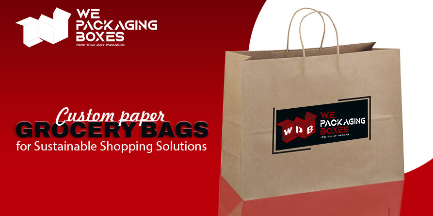 Custom Paper Grocery Bags - Custom paper grocery bags for Sustainable Shopping Solutions